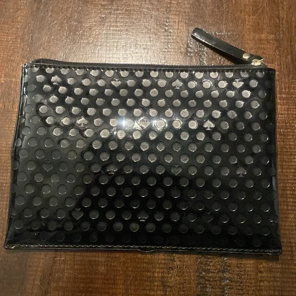 Kate Spade Black Polka Dot Small pouch wallet